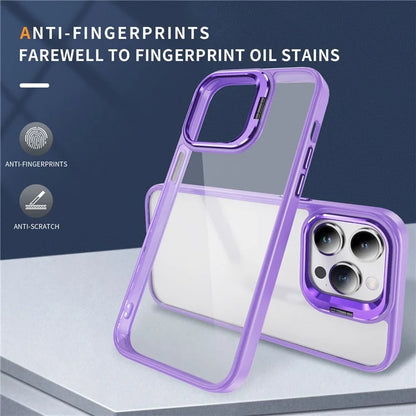 For iPhone 13 Pro Max Phone Case TPU+Acrylic Camera Kickstand Shockproof Cover