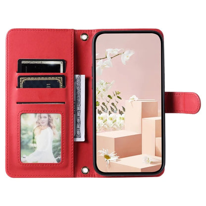 For Samsung Galaxy A32 4G (EU Version) Crossbody Phone Case Rhombus Leather Wallet Cover