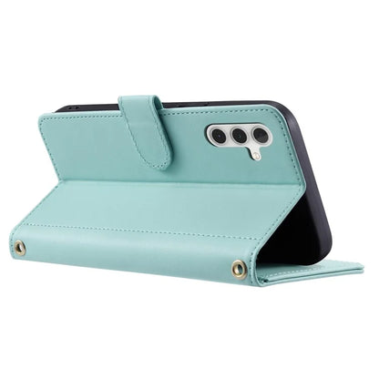For Samsung Galaxy A14 5G / 4G Case Wallet Folding Stand Leather Phone Cover with Straps