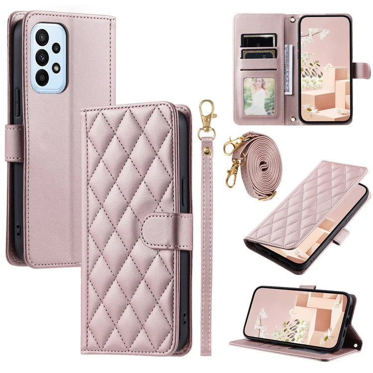 For Samsung Galaxy A23 4G / A23 5G (Global Version) / F23 5G / M23 5G / M13 4G Case Leather Wallet Flip Phone Cover