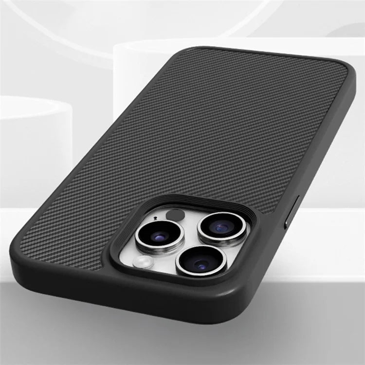 For iPhone 15 Pro TPU Case Carbon Fiber Texture Protective Phone Cover