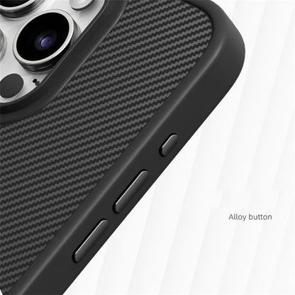 For iPhone 15 Pro TPU Case Carbon Fiber Texture Protective Phone Cover