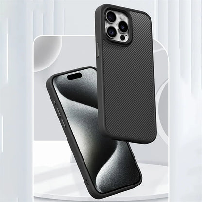 For iPhone 15 Pro TPU Case Carbon Fiber Texture Protective Phone Cover