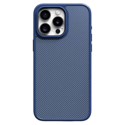 For iPhone 15 Pro Max Case Carbon Fiber Texture Anti-scratch Soft TPU Phone Cover