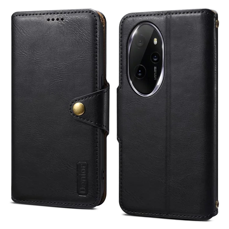 DENIOR For Honor 100 Pro 5G Case PU Leather Phone Wallet Cover with Stand