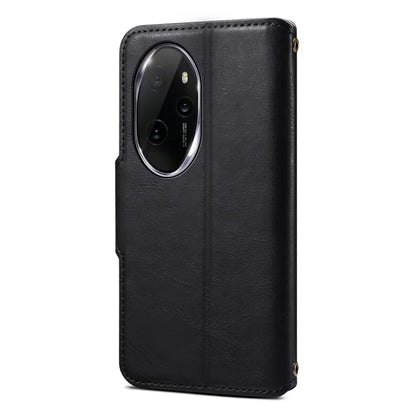 DENIOR For Honor 100 Pro 5G Case PU Leather Phone Wallet Cover with Stand