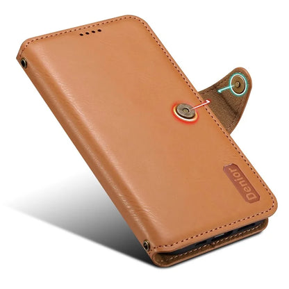 DENIOR For iPhone 7 / 8 / SE (2020) / SE (2022) Case PU Leather Wallet Card Slot Phone Cover