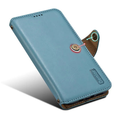 DENIOR For iPhone 7 / 8 / SE (2020) / SE (2022) Case PU Leather Wallet Card Slot Phone Cover