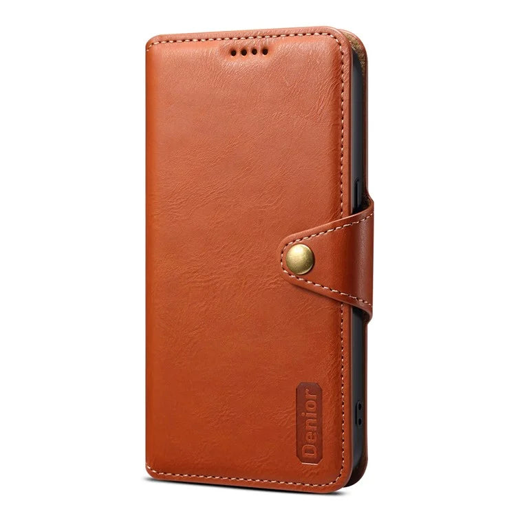 DENIOR For iPhone 7 / 8 / SE (2020) / SE (2022) Case PU Leather Wallet Card Slot Phone Cover
