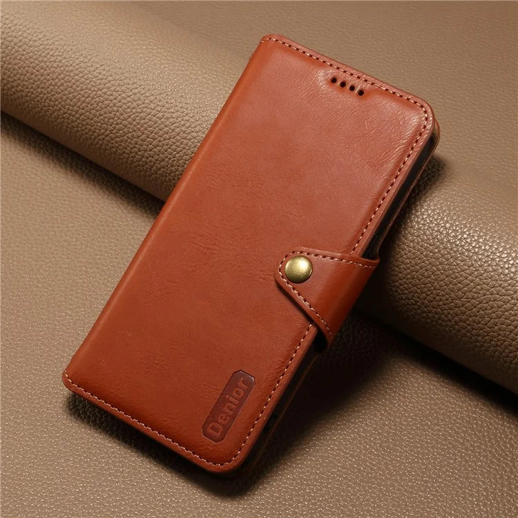 DENIOR For iPhone 7 / 8 / SE (2020) / SE (2022) Case PU Leather Wallet Card Slot Phone Cover