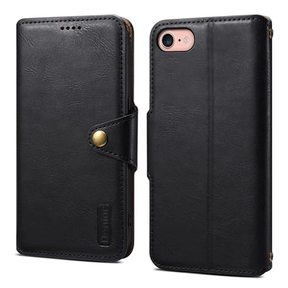 DENIOR For iPhone 7 / 8 / SE (2020) / SE (2022) Case PU Leather Wallet Card Slot Phone Cover