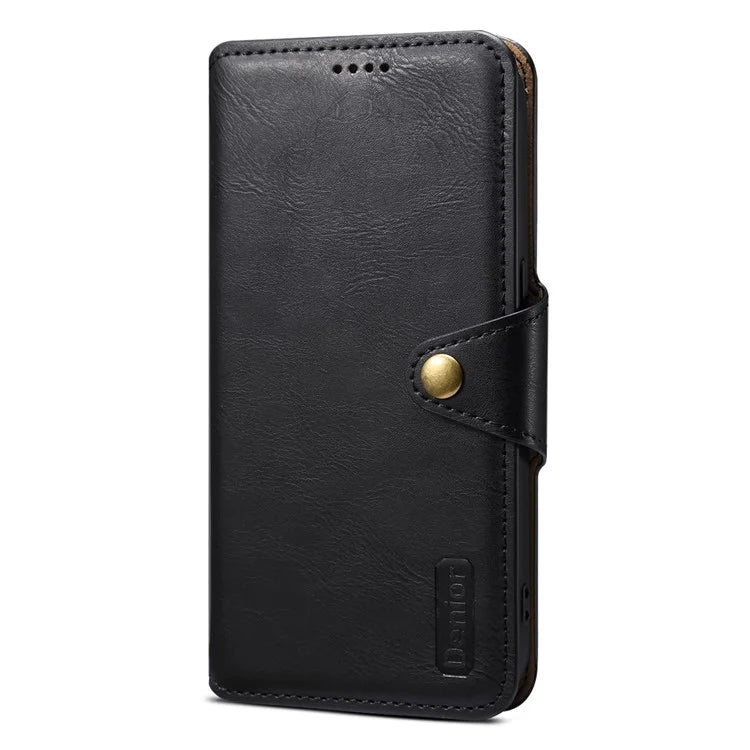 DENIOR For iPhone 7 Plus / 8 Plus Case Wallet Card Holder Cowhide Texture PU Leather Flip Cover