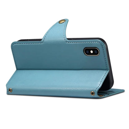 DENIOR For iPhone XS Max Case Wallet Stand Leather Phone Cover Protector