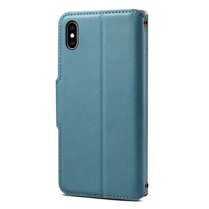 DENIOR For iPhone XS Max Case Wallet Stand Leather Phone Cover Protector