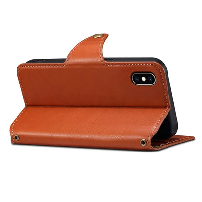DENIOR For iPhone XS Max Case Wallet Stand Leather Phone Cover Protector