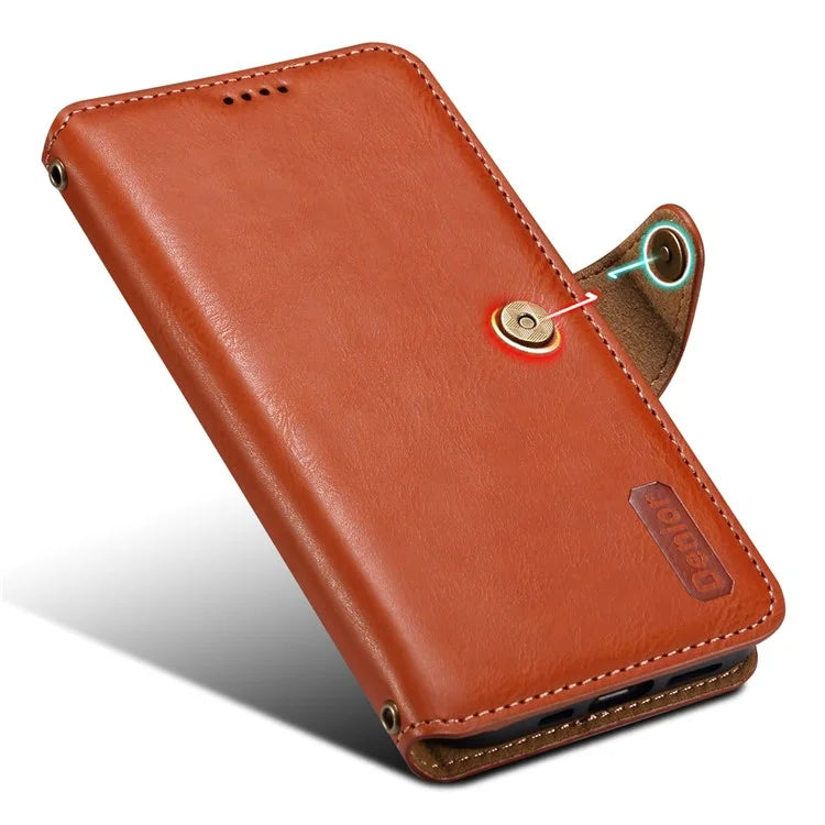 DENIOR For iPhone XS Max Case Wallet Stand Leather Phone Cover Protector