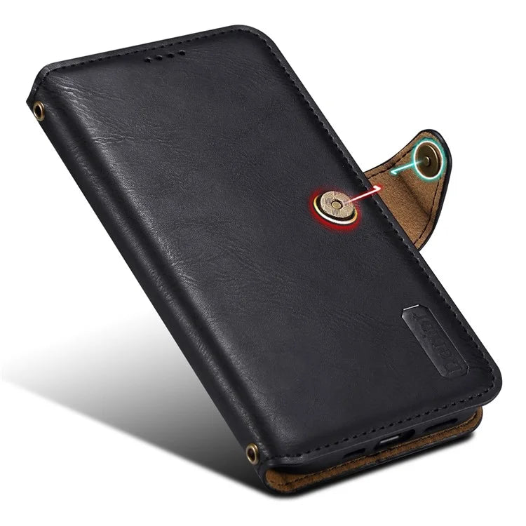 DENIOR For iPhone X / XS 5.8 inch Case Card Slots Cowhide Texture Phone Cover