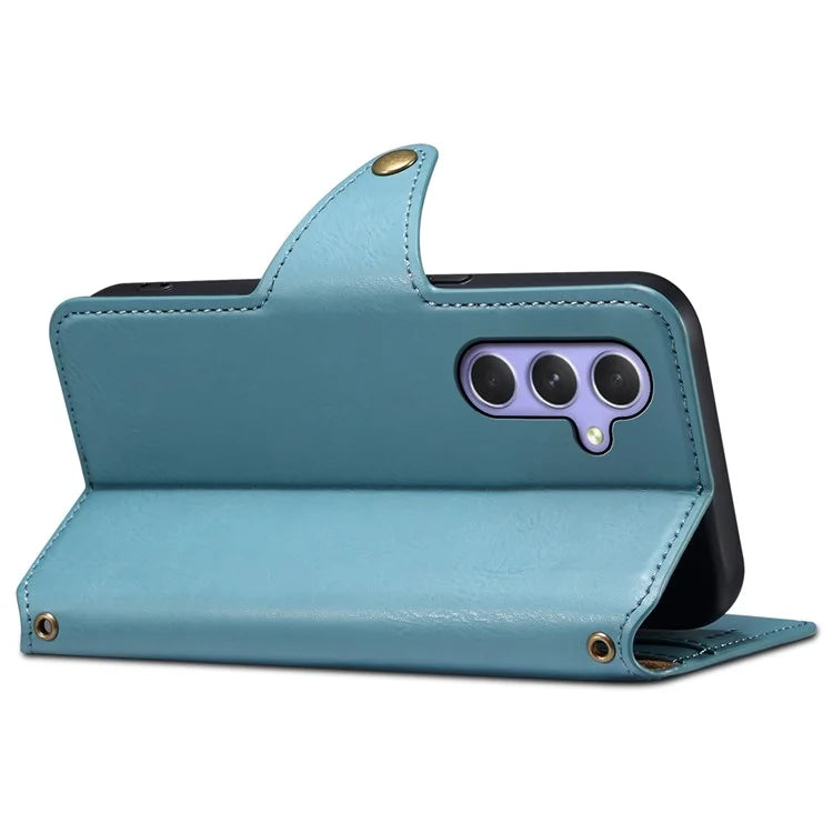 DENIOR For Samsung Galaxy A54 5G Wallet Phone Case Outer PU Leather Soft TPU Cover