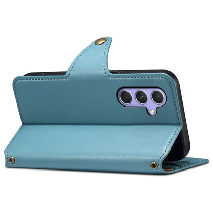 DENIOR For Samsung Galaxy A54 5G Wallet Phone Case Outer PU Leather Soft TPU Cover