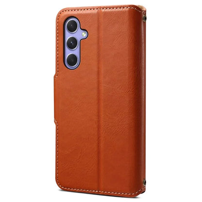 DENIOR For Samsung Galaxy A54 5G Wallet Phone Case Outer PU Leather Soft TPU Cover