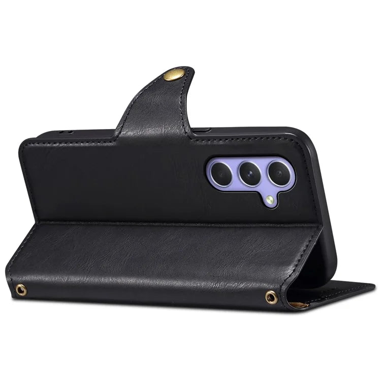 DENIOR For Samsung Galaxy A54 5G Wallet Phone Case Outer PU Leather Soft TPU Cover