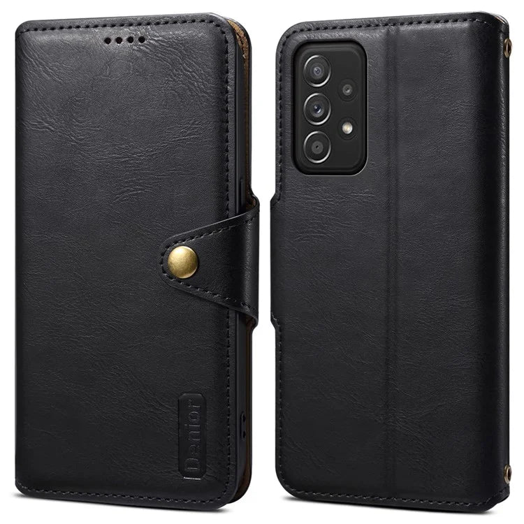 DENIOR For Samsung Galaxy A52 4G / 5G / A52s 5G Leather Phone Case with Wallet Card Slots