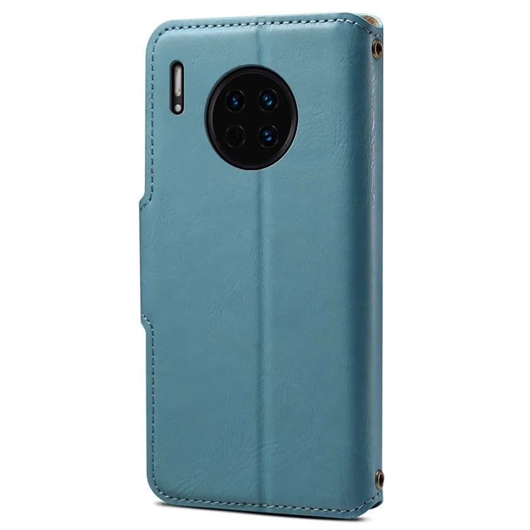 DENIOR For Huawei Mate 30 4G Leather Case Anti-scratch Wallet Phone Cover