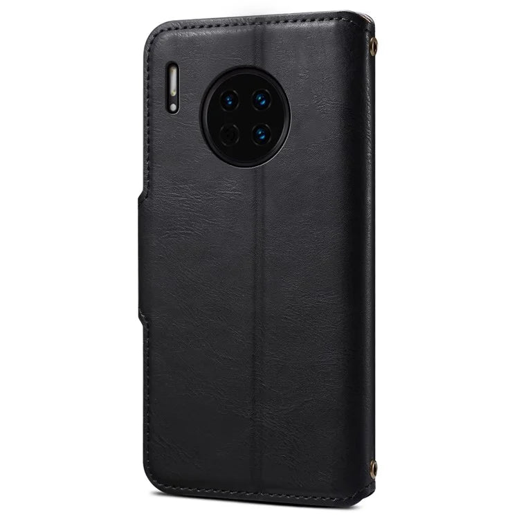 DENIOR For Huawei Mate 30 4G Leather Case Anti-scratch Wallet Phone Cover