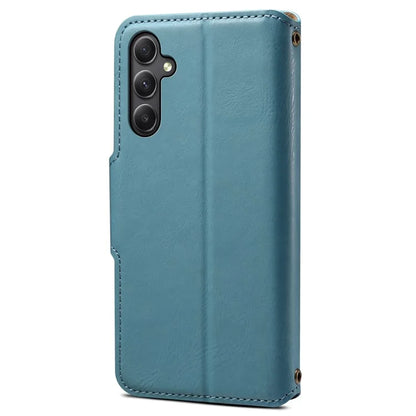 DENIOR For Samsung Galaxy A24 4G (162.1 x 77.6 x 8.3mm) Case Wallet PU Leather Flip Phone Cover