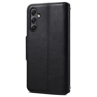 DENIOR For Samsung Galaxy A24 4G (162.1 x 77.6 x 8.3mm) Case Wallet PU Leather Flip Phone Cover