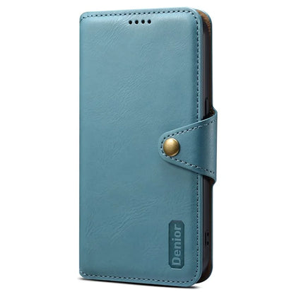 DENIOR For Samsung Galaxy A23 4G / A23 5G (Global Version) Leather Case Cowhide Texture Wallet Cover