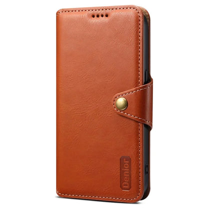 DENIOR For Samsung Galaxy A22 5G (EU Version) Wallet Case Stand Leather Phone Cover