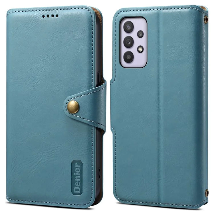 DENIOR For Samsung Galaxy A32 5G / M32 5G Case PU Leather Full Protection Phone Wallet Cover