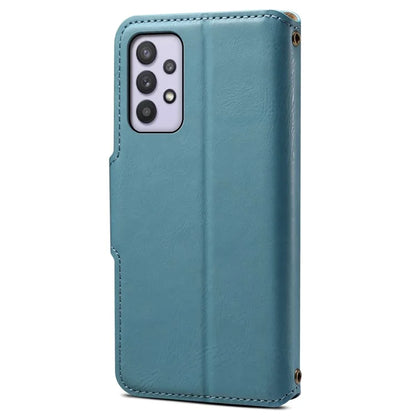 DENIOR For Samsung Galaxy A32 5G / M32 5G Case PU Leather Full Protection Phone Wallet Cover