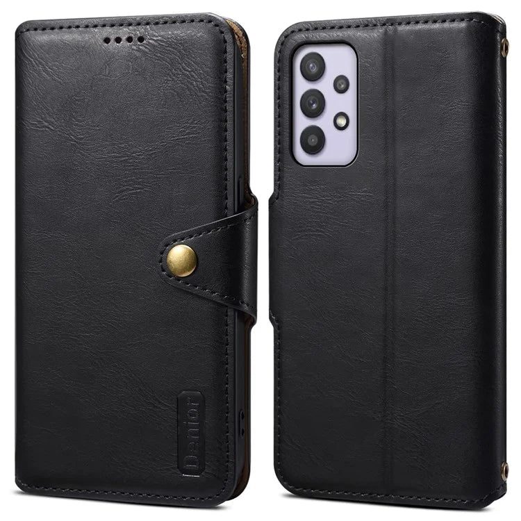 DENIOR For Samsung Galaxy A32 5G / M32 5G Case PU Leather Full Protection Phone Wallet Cover