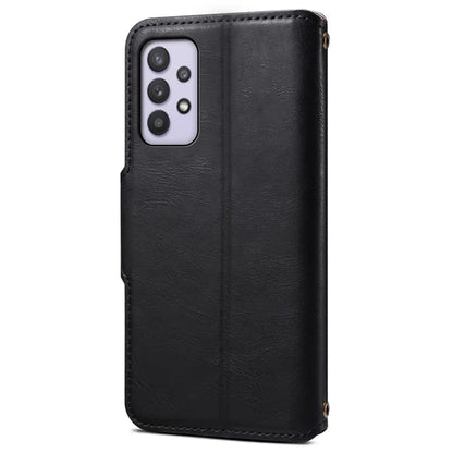DENIOR For Samsung Galaxy A32 5G / M32 5G Case PU Leather Full Protection Phone Wallet Cover