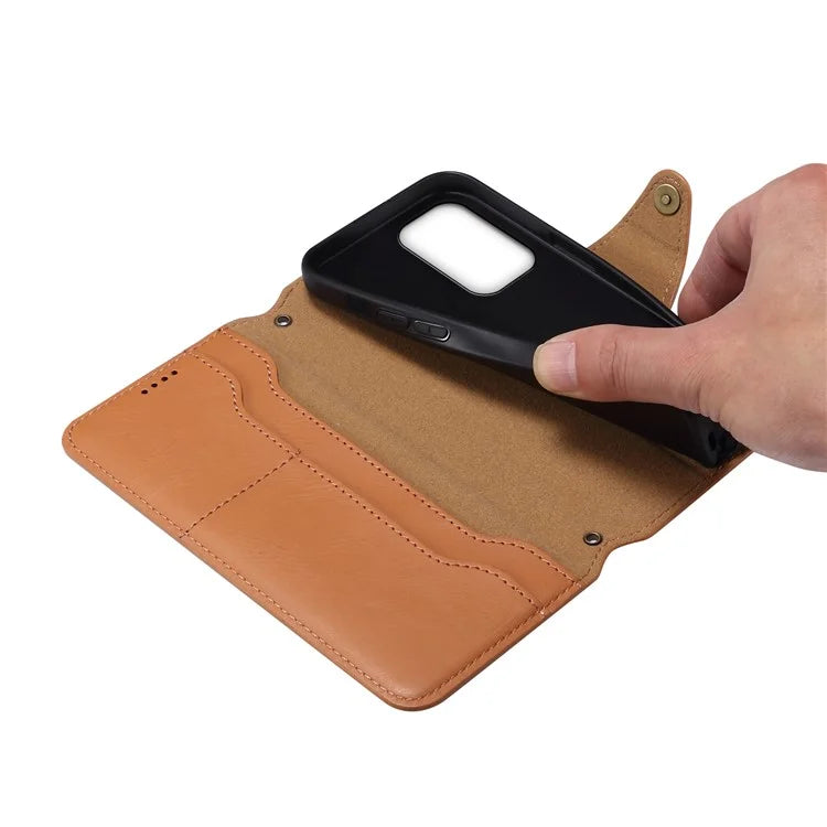 DENIOR For Samsung Galaxy A33 5G Case Wallet PU Leather Drop-proof Phone Cover