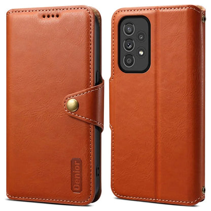 DENIOR For Samsung Galaxy A33 5G Case Wallet PU Leather Drop-proof Phone Cover