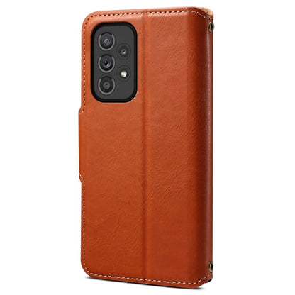 DENIOR For Samsung Galaxy A33 5G Case Wallet PU Leather Drop-proof Phone Cover