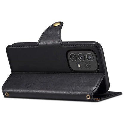 DENIOR For Samsung Galaxy A33 5G Case Wallet PU Leather Drop-proof Phone Cover