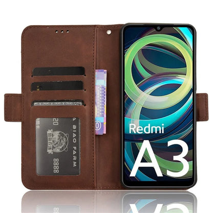 For Xiaomi Redmi A3 / Poco C61 4G Case with Multiple Card Holder Stand PU Leather Phone Cover