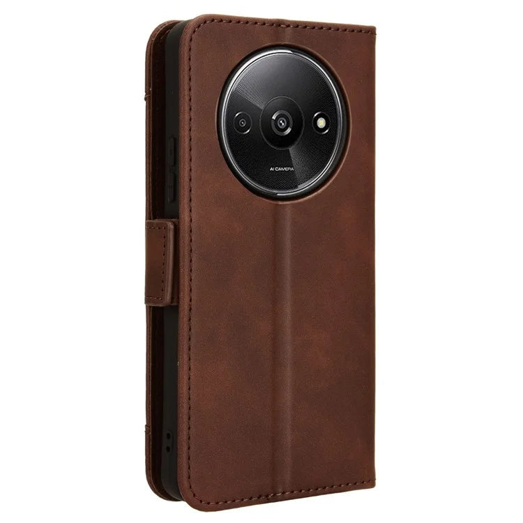 For Xiaomi Redmi A3 / Poco C61 4G Case with Multiple Card Holder Stand PU Leather Phone Cover