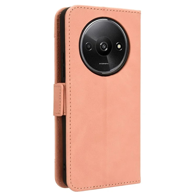 For Xiaomi Redmi A3 / Poco C61 4G Case with Multiple Card Holder Stand PU Leather Phone Cover