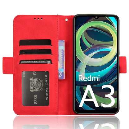 For Xiaomi Redmi A3 / Poco C61 4G Case with Multiple Card Holder Stand PU Leather Phone Cover