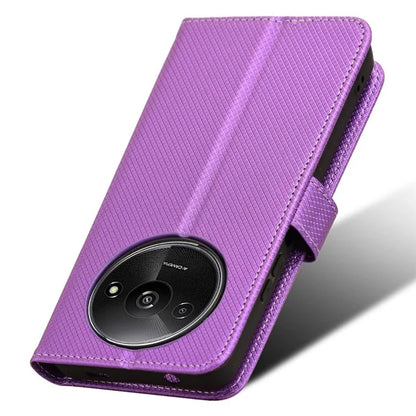 For Xiaomi Redmi A3 / Poco C61 4G Case Diamond Texture Flip Folio Leather Cell Phone Cover