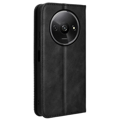 For Xiaomi Redmi A3 / Poco C61 4G Vintage Leather Case Folio Flip Wallet Phone Cover