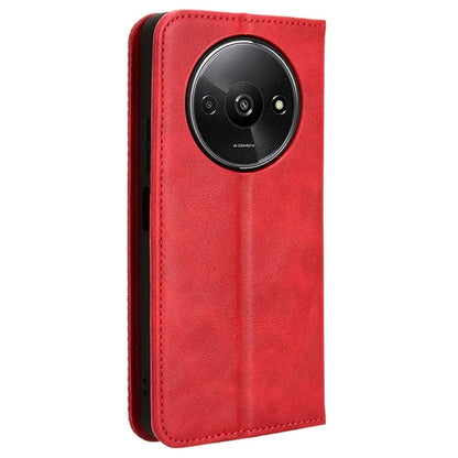 For Xiaomi Redmi A3 / Poco C61 4G Vintage Leather Case Folio Flip Wallet Phone Cover
