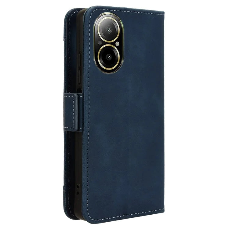 For Realme C67 4G Case PU Leather Multiple Card Slots Wallet Phone Cover