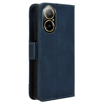 For Realme C67 4G Case PU Leather Multiple Card Slots Wallet Phone Cover