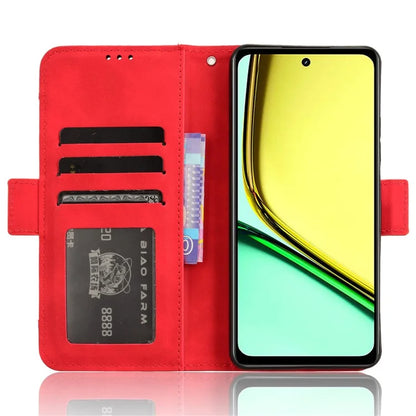 For Realme C67 4G Case PU Leather Multiple Card Slots Wallet Phone Cover